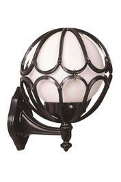 Opviq Lámpara de Pared Exterior Negro y Blanco BAP-68081-BSY-M6-OP